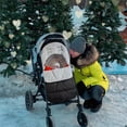 thumbnail image 3 of Casewin Baby Stroller Sleeping Bag Outdoor Waterproof and Windproof Warm Foot Cover Baby Car Foot Cover Cushion Universal Black & Gray, 3 of 6