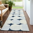 thumbnail image 6 of Addison Rugs Chantille Indoor/Outdoor Transitional Circles Navy Washable Runner Rug, 2'3" x 7'6", 6 of 6