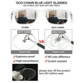 thumbnail image 3 of OCCI CHIARI Reading Glasses Men's Rectangle Reader Durable Spring Hinge (Transparent, 6.00)with Acrylic Lens, 3 of 7