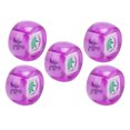 thumbnail image 2 of Dados de dirección del viento Mahjong, 5 uds., este, suroeste, norte, esfera, juego de entretenimiento, dados, color morado transparente YUNYI BRAND  Deportes, 2 of 8