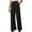 Black women pants, variant on Dress Pants Women High Waisted Wide Leg Pleated Pants Dressy Casual Loose Fit Office Work Slacks Trouser with Pocket Brown,XS
