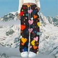 thumbnail image 3 of Kaliqueen Womens Pajama Pants Fashion Unstructured Print Soft Fleece Pj Pants Drawstring Waist Comfortable Lounge Long Pant with Pockets, 3 of 4
