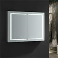thumbnail image 2 of Fresca Spazio 48" Wide x 36" Tall Bathroom Medicine Cabinet w/ LED Lighting & Defogger, 2 of 13