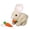 2pc#Yellow,White, variant on Realistic Rabbit Plush Toy Handmade Easter Bunny with Jumping Twitching Moving Ears, Lifelike Animal Stuffed Rabbit for Easter Basket Stuffers Spring Decor Home Decorations
