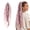 Pink, variant on 24 Inch Boho Braided Dreadlock Ponytail Hairpiece with Accessories | Instant Elastic Hand-Braided Viking Braid Hairpiece, Long Clip in Braid Hair Tie Extension for Cosplay & Festivals Hairwig