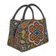 thumbnail image 3 of Bolsas de almuerzo con aislamiento huichol mexicano para mujeres, lonchera térmica impermeable, lonchera para trabajo, picnic, 3 of 5
