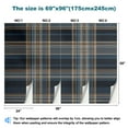 thumbnail image 3 of Peel and Stick Wallpaper Waterproof Plaid Tartan checkered plaid dark grey blue brown for Wall Mural Decor Self Adhesive and Removable 69in x 98in, 3 of 8