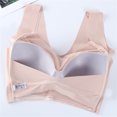 thumbnail image 3 of YWDJ Lace Bras for Women Plus Size Pullover Sleep Bras Wirefree Comfy Bras Wide Strap Full Coverage Push up Wrap Lounge Bras Padded Plus Size Lace Comfort Bras Comfortable Bras Beige 2XL, 3 of 3