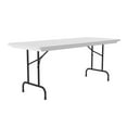 thumbnail image 3 of Correll R Series 29x30" Traditional Metal Folding Table in Gray Granite, 3 of 10