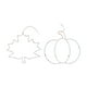 thumbnail image 2 of Decoraciones de Halloween, adornos de Halloween, regalos de Halloween, juego de dos luces de ventana con forma de calabaza de hoja de arce brillante forjadas en hierro para Acción de Gracias y Hallowe, 2 of 9