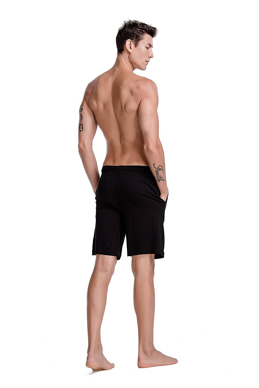 CYZ Men's Sleep Shorts - 100% Cotton Knit Sleep Shorts & Lounge