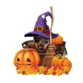 thumbnail image 1 of Colgante de calabaza de Halloween para coche, jardín, patio y mochilas. Estilo C, 1 of 7