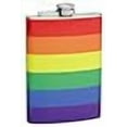 thumbnail image 3 of Top Shelf Flasks 8 oz. LGBTQ Movement Rainbow Flag Hip Flask, 3 of 4