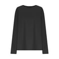 thumbnail image 5 of Byworldtasic Women's Waffle Sweater Midweight Long Sleeve Soft Knit Pullover Blouse Fall Winter Tops, 5 of 7