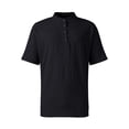 thumbnail image 6 of CCRFTGI Henley Shirts for Men Summer Big and Tall Button Collar T-Shirt Short Sleeve Lightweight Beach Hippie Mens Shirts Black XL, 6 of 6