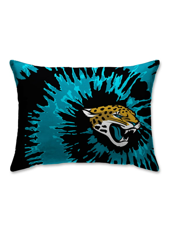 Jacksonville Jaguars Tie Dye Plush Bed Pillow - Green