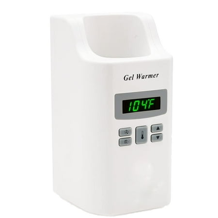 Gel Warmer with Precision Digital Display, Built in Timer, Heater for Massage Cream, Baby Lotion, & Oils, Wall Mountable & Freestanding Option, Adjustable Temperature, for Home & Spa