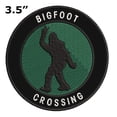 thumbnail image 2 of Bigfoot Crossing 3.5" Iron On Or Sew On Embroidered Fabric Badge Patch Unexplained Mysteries Iconic Series, 2 of 2