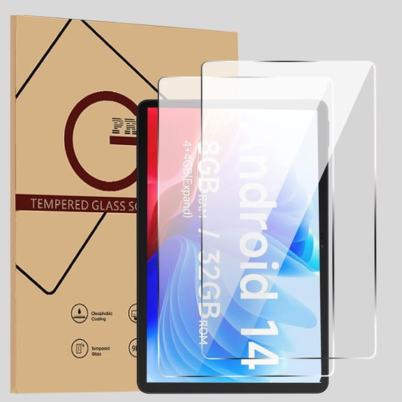 FIEWESEY 2 Packs Screen Protector for Aheadlink 7 inch Tablet Q8PRO, Tempered Glass Tablet Screen Protector, 9 Hardness HD Clear Anti-Scratch Bubble-Free Protective Film