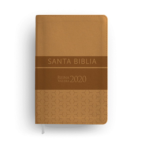 Biblia RVR 2020 Ultrafina Marrón Greca Símil Piel