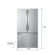 Kenmore 20.3 Cu. ft. Capacity Counter-Depth French Door Refrigerator and Freezer with Ice Maker, Stainless Steel