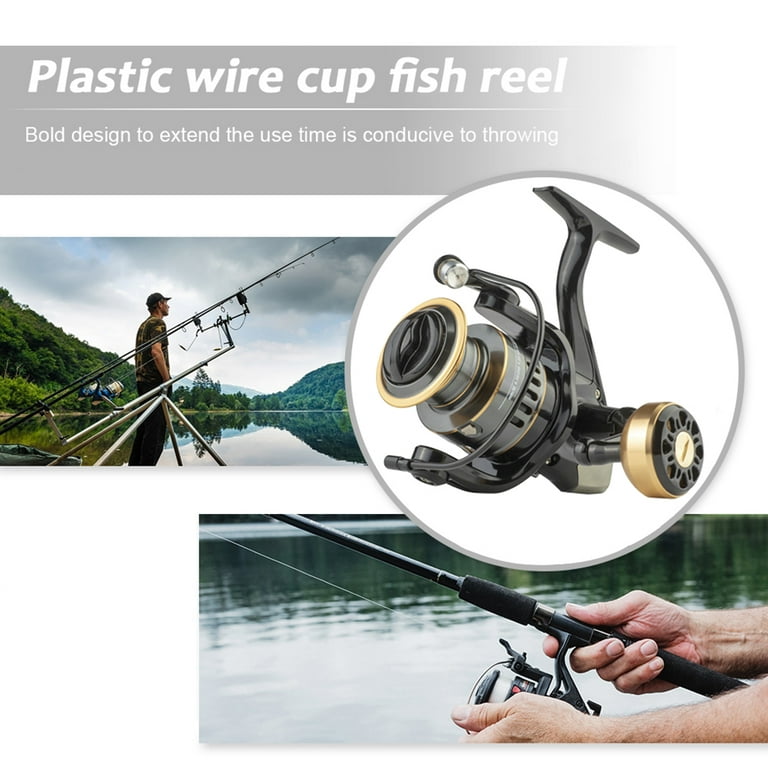 All-Metal Spinning Fishing Reel Fixed Spool Reel Fishing Tackle (HE-7000) 