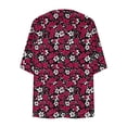 thumbnail image 6 of Women's Summer Cardigan Tops Plus Size Print Sunscreen 3/4 Sleeve Cover Up Cardigan Top, 6 of 6