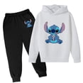 thumbnail image 1 of Conjuntos de sudadera de Stitch Disney para niños, sudaderas y pantalones cálidos de moda, traje de 2 piezas, ropa de exterior de moda, regalos de cumpleaños y Navidad, 1 of 5