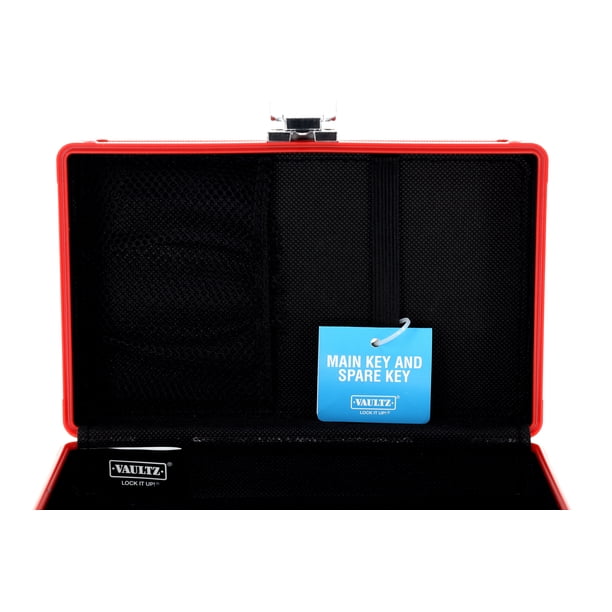 Vaultz Locking Pencil Box Sharks Box with Key Lock for Elementary