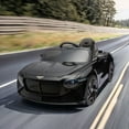 thumbnail image 3 of 12V Kids Ride On Truck Car w/ Remote Control, Bluetooth, LED Lights-Black, 3 of 8
