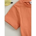 thumbnail image 6 of Bagilaanoe 2pcs Toddler Baby Boy Girl Short Pants Set Short Sleeve Graphic Print T Shirt Tops + Shorts 6M 18M 24M 3T 4T 5T Kids Casual Summer Outfits, 6 of 8