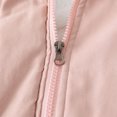 thumbnail image 5 of gbyLJF Womens Quilted Jacket Casual Zipper Puffer Long Sleeve Splice Padded Coat Cropped Bomber Hoodie Jacket Pink XXL, 5 of 6