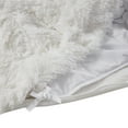 Beautyrest Malea Solid Shaggy Faux Fur Weighted Blanket with Removable