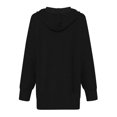 thumbnail image 3 of Womens Coats Outerwear Winter Women's Casual Color Long Sleeved Hooded Sweater Jacket, 3 of 4