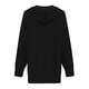 thumbnail image 3 of ICHUANYI Clearance Women's Casual Fashion Color Long Sleeved Hooded Sweater Jacket(Black, XL) ICHUANYI WER2023081203946, 3 of 4