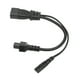 thumbnail image 5 of Cable de alimentación IEC320 C14 macho a C5 C7 hembra 1 entrada 2 salidas 10 A 250 V Sincero, 5 of 10