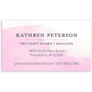 Watercolor Note - Personalized 3.5 x 2 Business Card