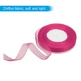 thumbnail image 3 of Uxcell 0.6 Inch x 50 Yard Organza Ribbon, Gift Wrapping Ribbon for Bouquet Cake Invitations Card Decoration, Rose Red, 3 of 6
