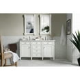 thumbnail image 2 of James Martin Furniture Brittany 60" Double Cabinet, Cottage White, 2 of 5