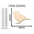 thumbnail image 2 of Unfinished Wood Sparrow Shape - Animal - Bird - Wildlife - Craft - up to 46" DIY 5" / 1/4", 2 of 3