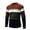 Orange, variant on Men Color Blocked Knitted Round Neck Sweater Casual Loose Comfortable Business Trend Long Sleeved Top