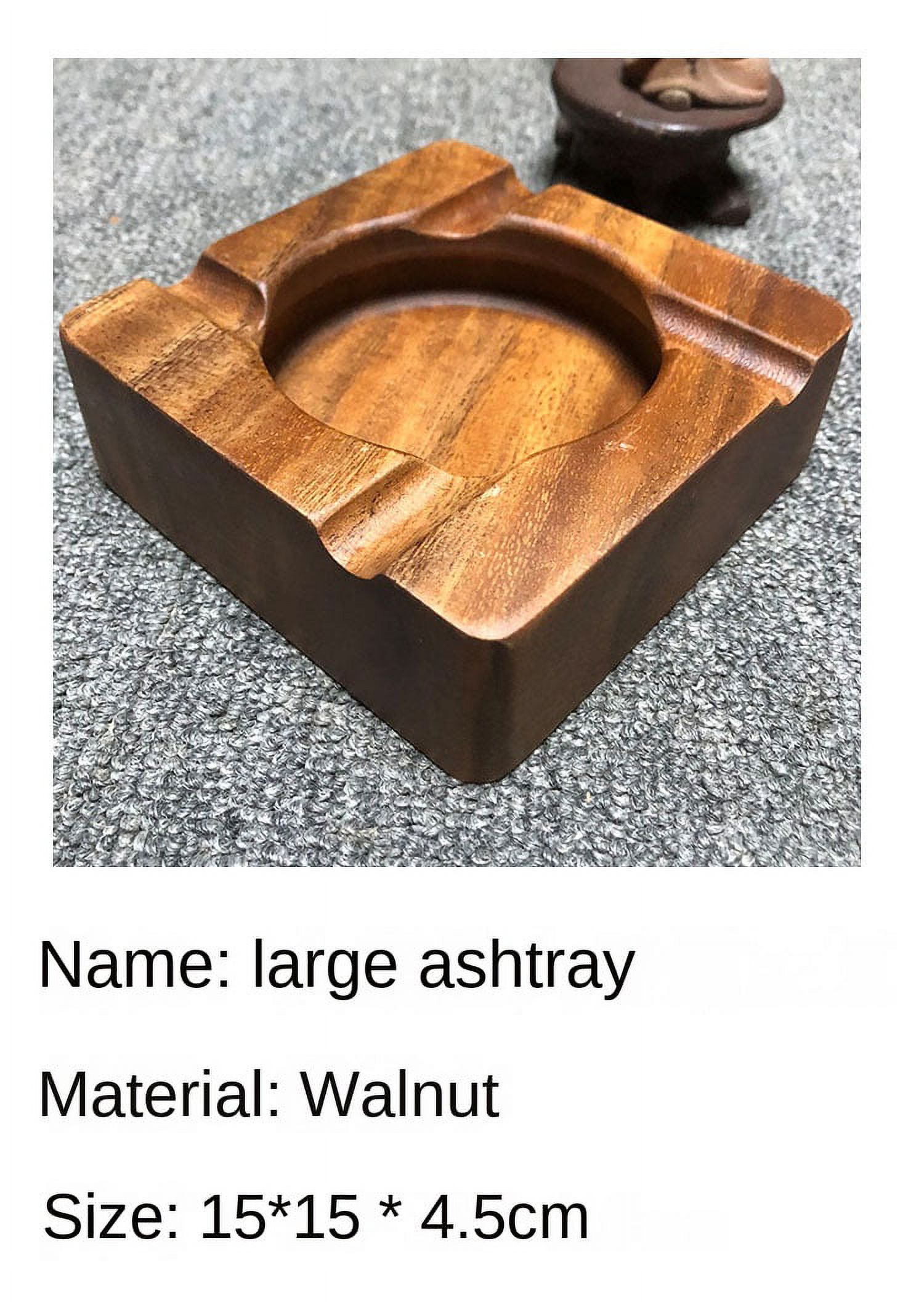 Cool Cigar Ashtrays for Outdoor or Indoor Homgreen Square Wooden