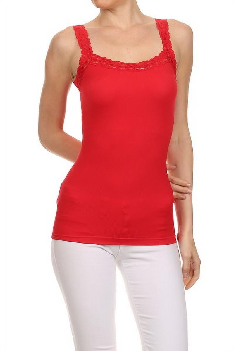 トップス the red thread circle camisole lace THEREDTHREAD / ザレッドスレッド】S circle camisole lace