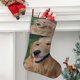 thumbnail image 2 of Golden Retriever Tema: Calcetines de Navidad, fino lino blanco para colgar en escaleras y chimenea, decoración navideña para el hogar, regalo de Navidad.54cm×38cm, 2 of 5