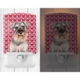 thumbnail image 2 of Caroline's Treasures KJ1193CNL Hearts Love and Valentine's Day Schnauzer Ceramic Night Light, 6x4x3", multicolor, 2 of 2