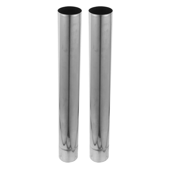 Milisten 2pcs Stainless Steel Chimney Pipe Extension Tube for Wood Stove Boiler