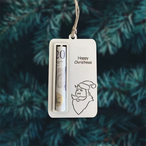 Xihbxyly En Venta Cena En Navidad, Condecoración de Dinero En Navidad, Tarjeta de Efectivo En Dinero de Navidad, Titulares de Tarjetas En Regalo y Dinero de Vacaciones y Navidad para