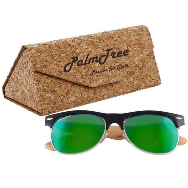 Lentes para Sol VentDepot Party Tour Green UV400 Policarbonato Madera de Bambú
