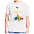 thumbnail image 4 of Girl's 2024 Paris Graphic Tees Short Sleeved Round Neck Summer T-Shirt, 4 of 4