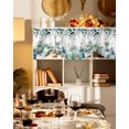 thumbnail image 3 of Tie Up Valance Curtain for Kitchen,Thanksgiving Green Blue Pumpkin Rod Pocket Short Curtains Adjustable Tie-Up Shade Valances,Eucalyptus Leaves Window Treatment for Bathroom Living Room Bedroom, 3 of 8